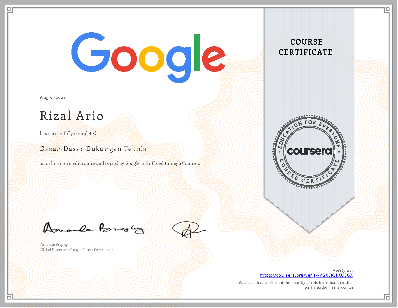 Certificate2